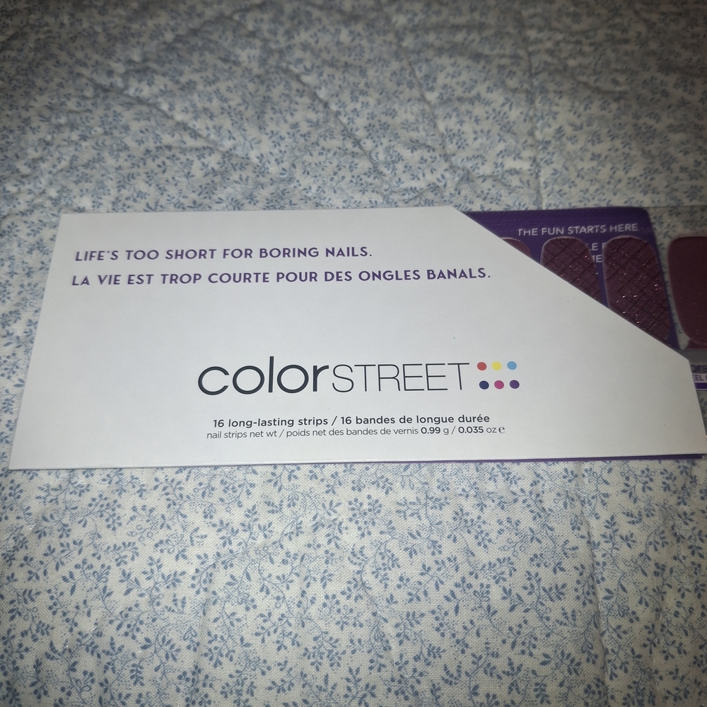 Color Street Corporate Check Glitter Nail Strips